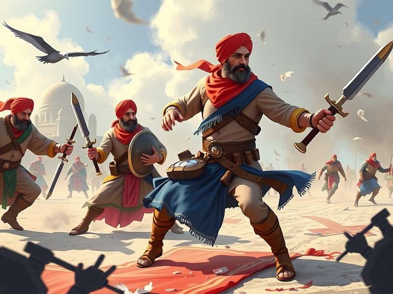 Sikh Heroic Quest Battle Scene
